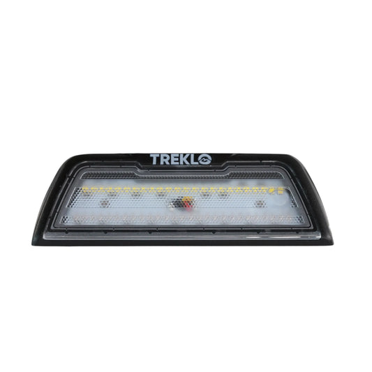 dual-color tough area light with dimmer on bench