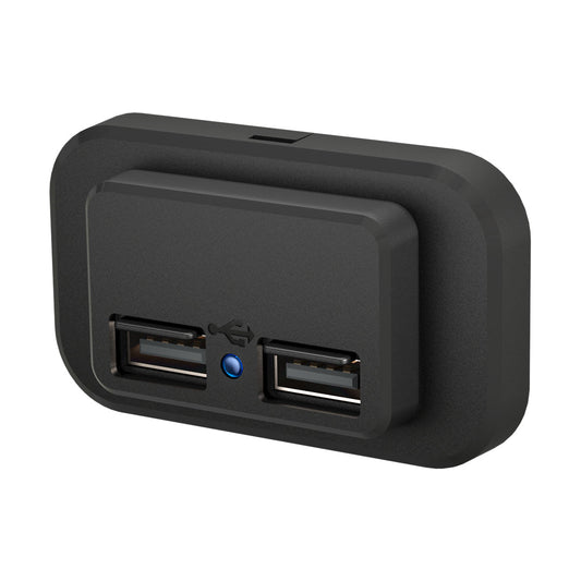duocharge dual usb a surface mount charger 12 to 24v