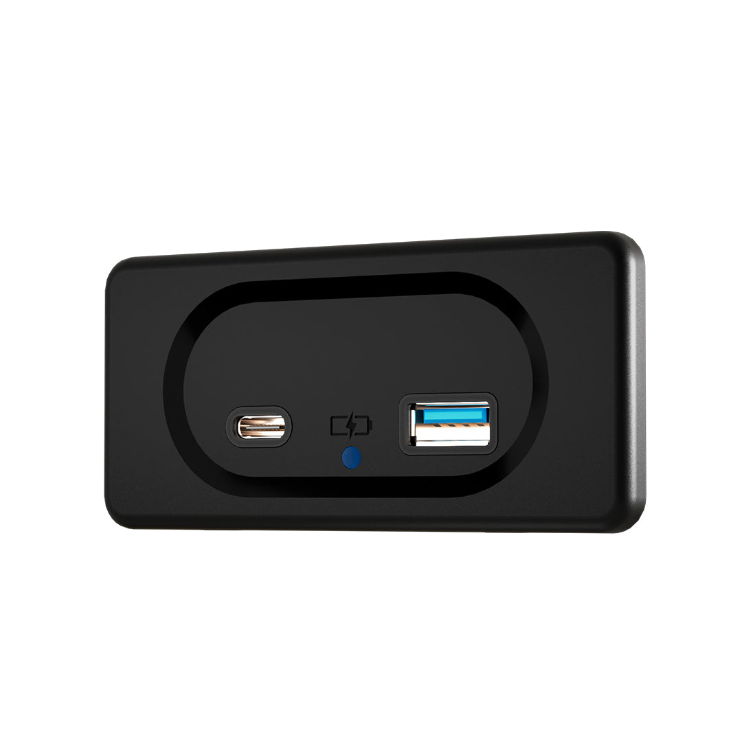 duocharge usb a and usb c recessed mount charger 12 to 24v