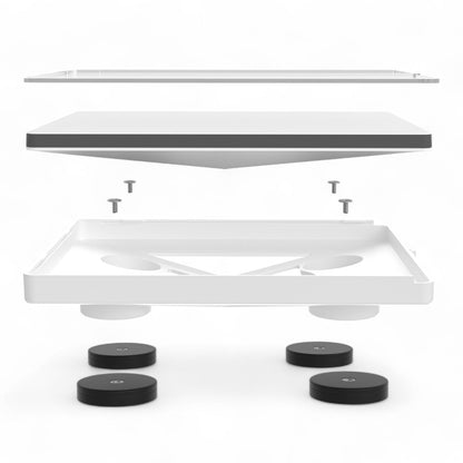 quick fit magnetic mount for starlink mini flat with shielded base for off grid internet