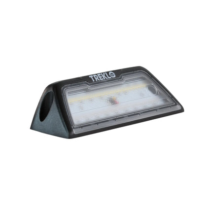 heavy-duty LED area lamp connected for testing