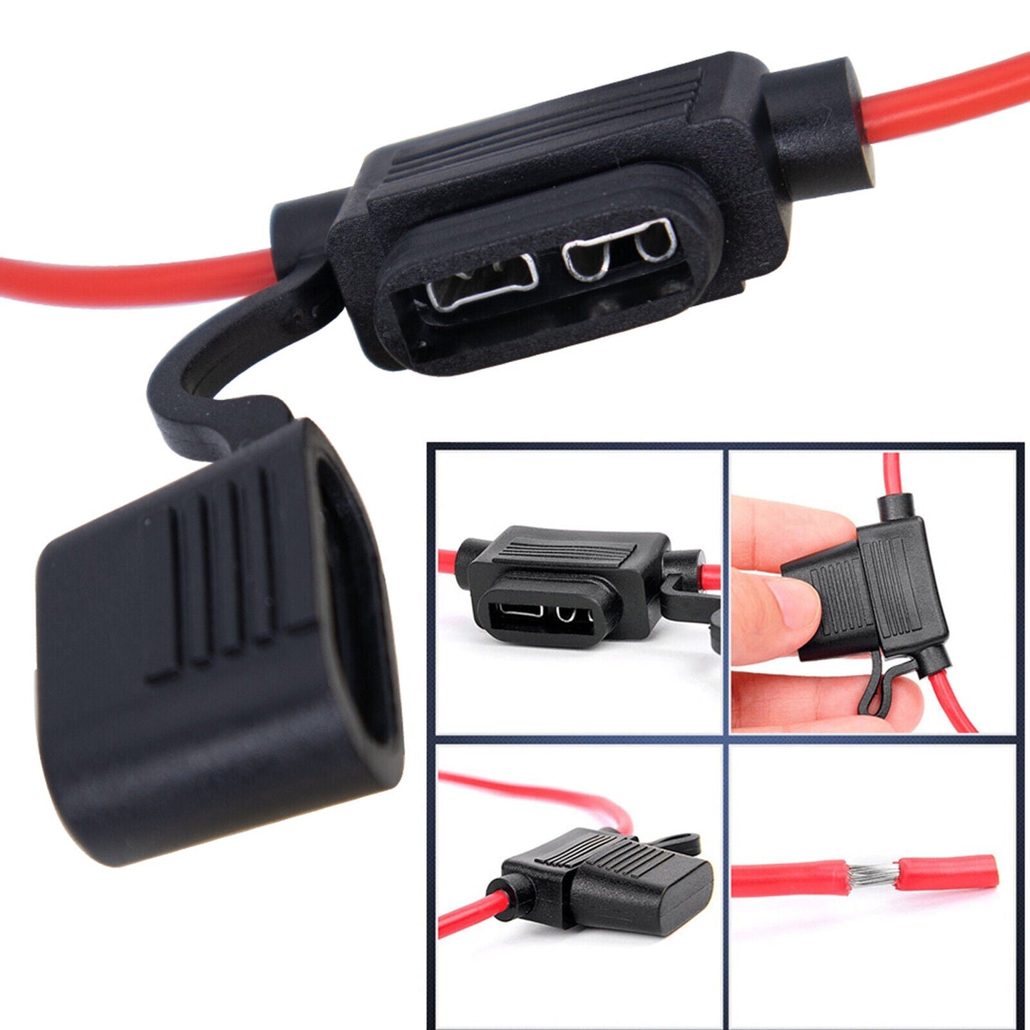 caravan inline fuse holder for 6mm2 power cables