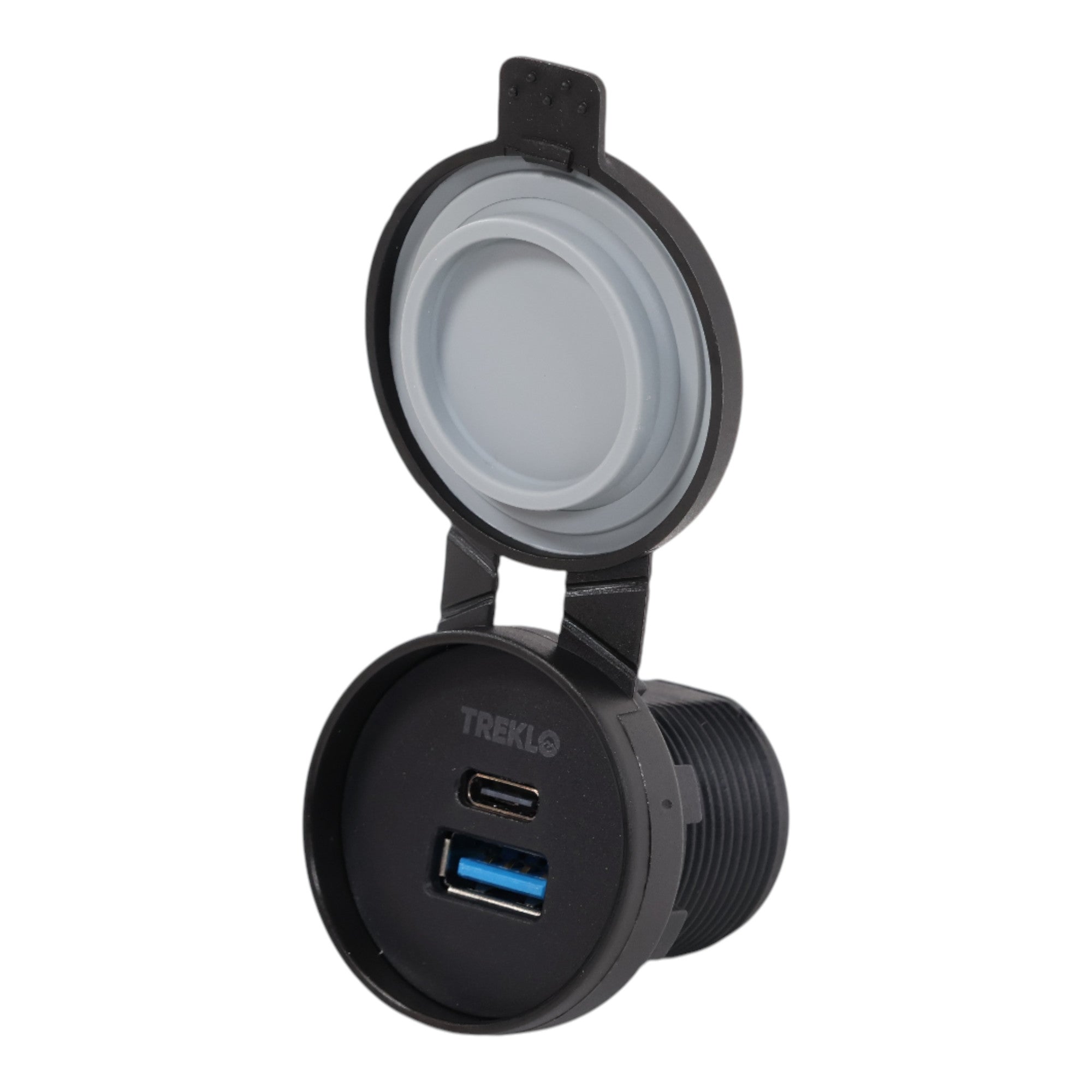 Waterproof USB-A + USB-C Panel Charger – Caravan & Boat Use – TREKLO ...