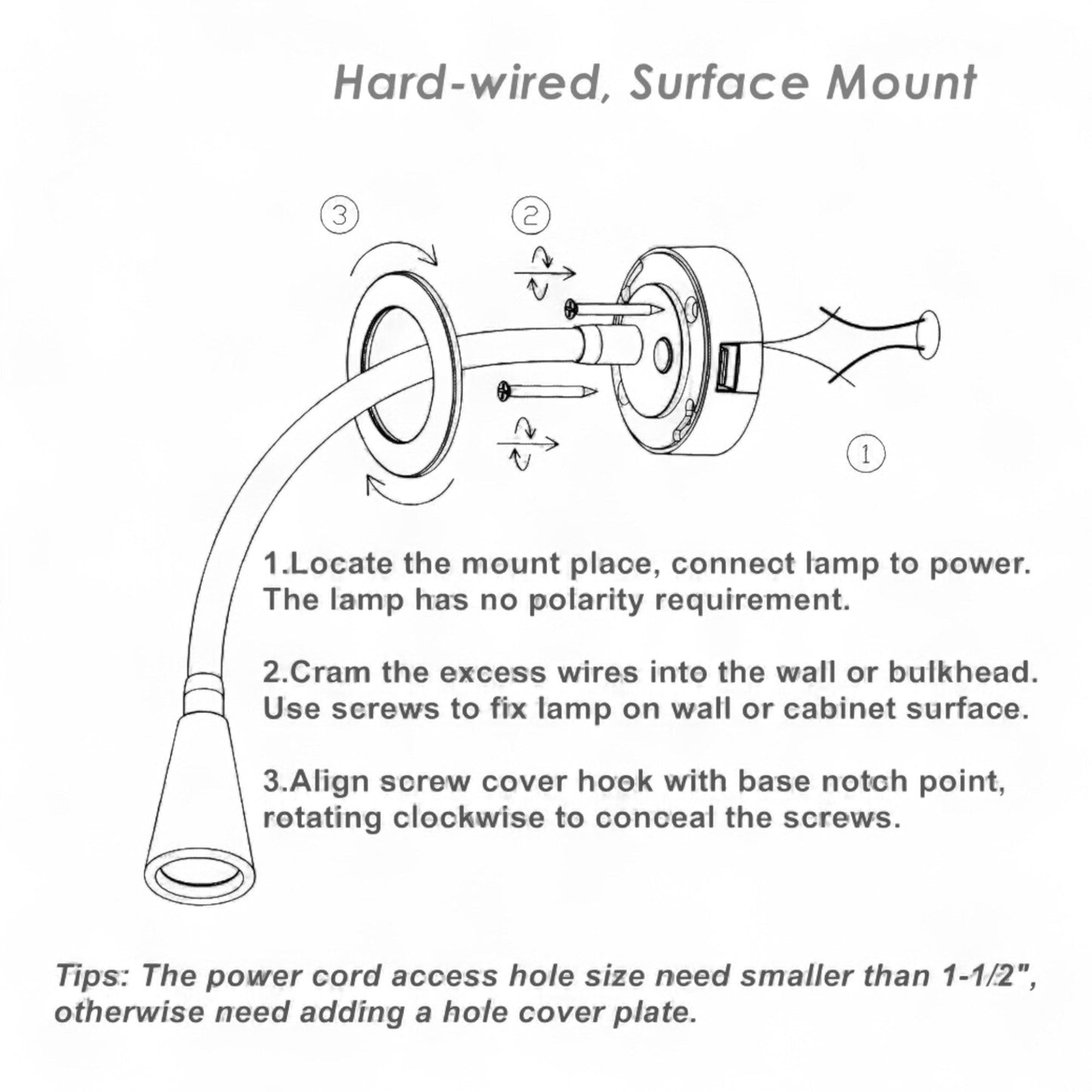 adjustable LED reading light pair