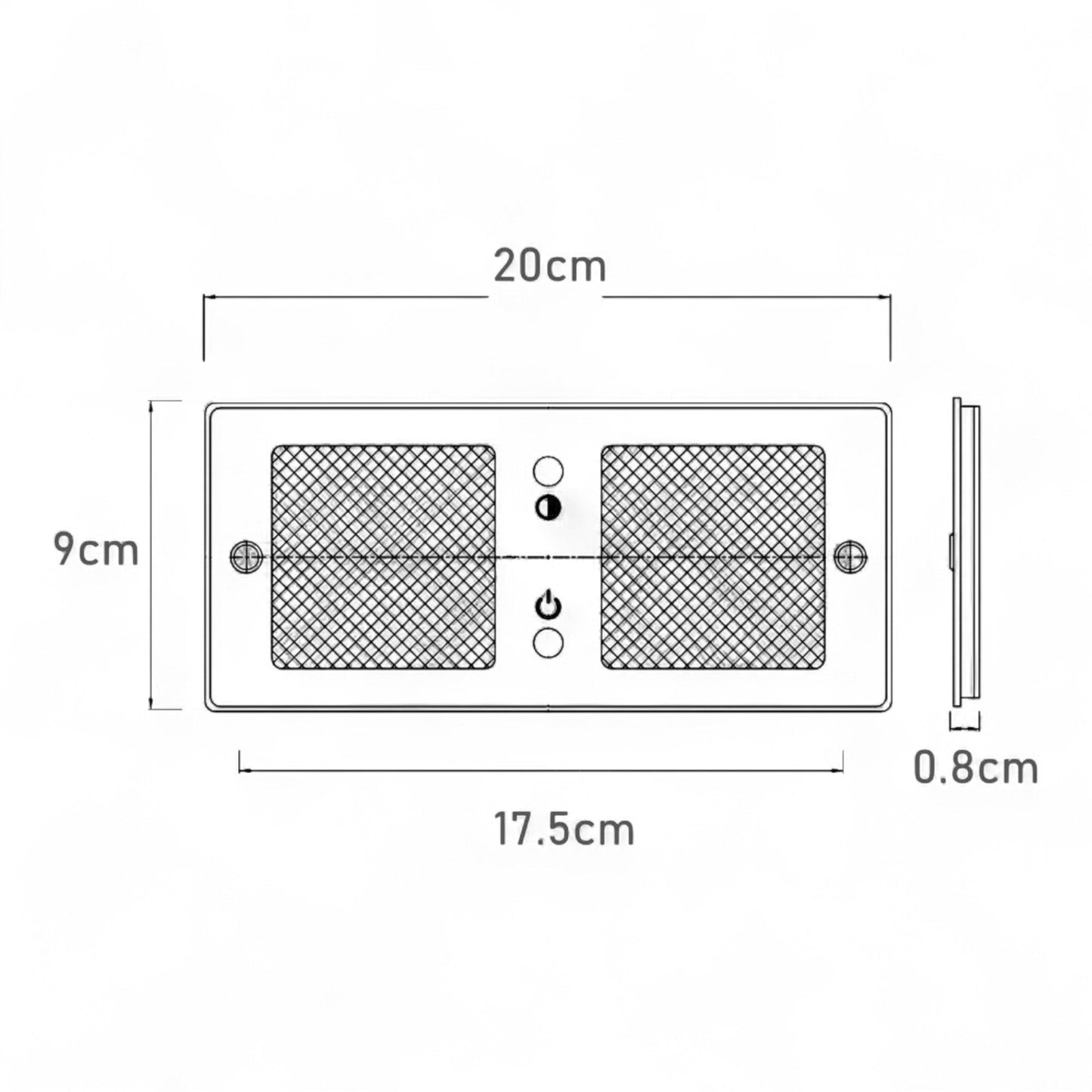 ceiling panel light with dimmable feature displayed