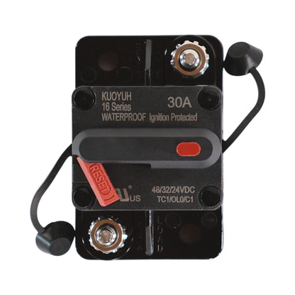 premium 30a dc breaker for 12v and 24v auxiliary power circuits