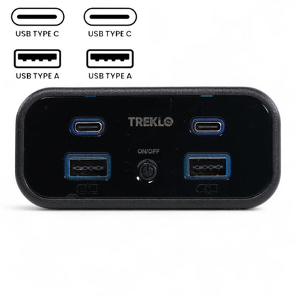 quad usb a and usb c recessed charger for campervans
