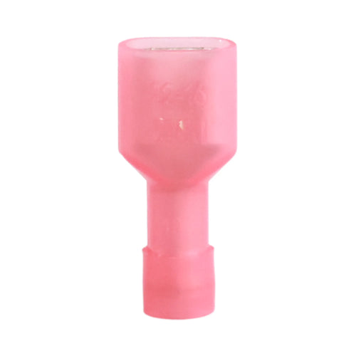Red nylon fully insulated female quick disconnect (100 pack) for caravan, rv, and campervan 12v wiring connections