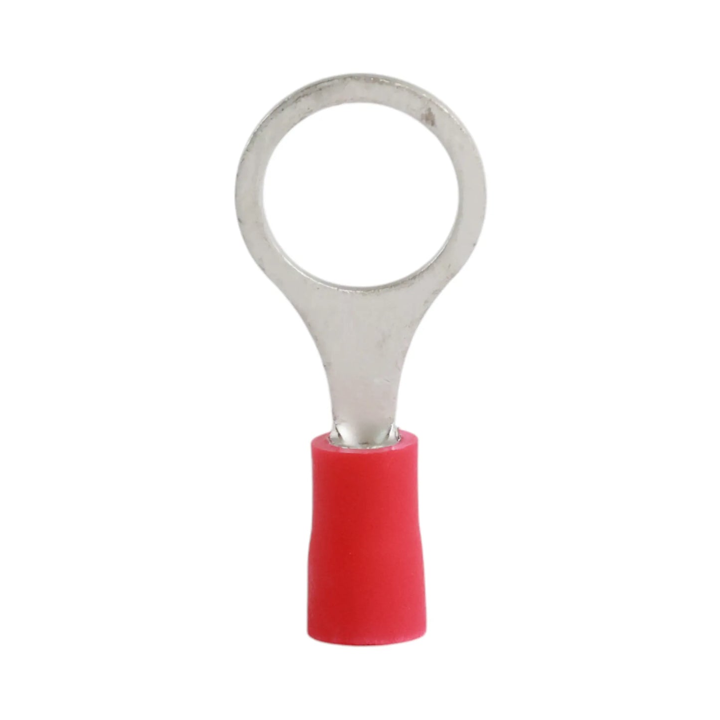 Red vinyl insulated ring terminal M10 (100 pack) for caravan, rv, and campervan 12v wiring connections