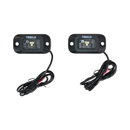amber rock lights 2 pack displayed on bench