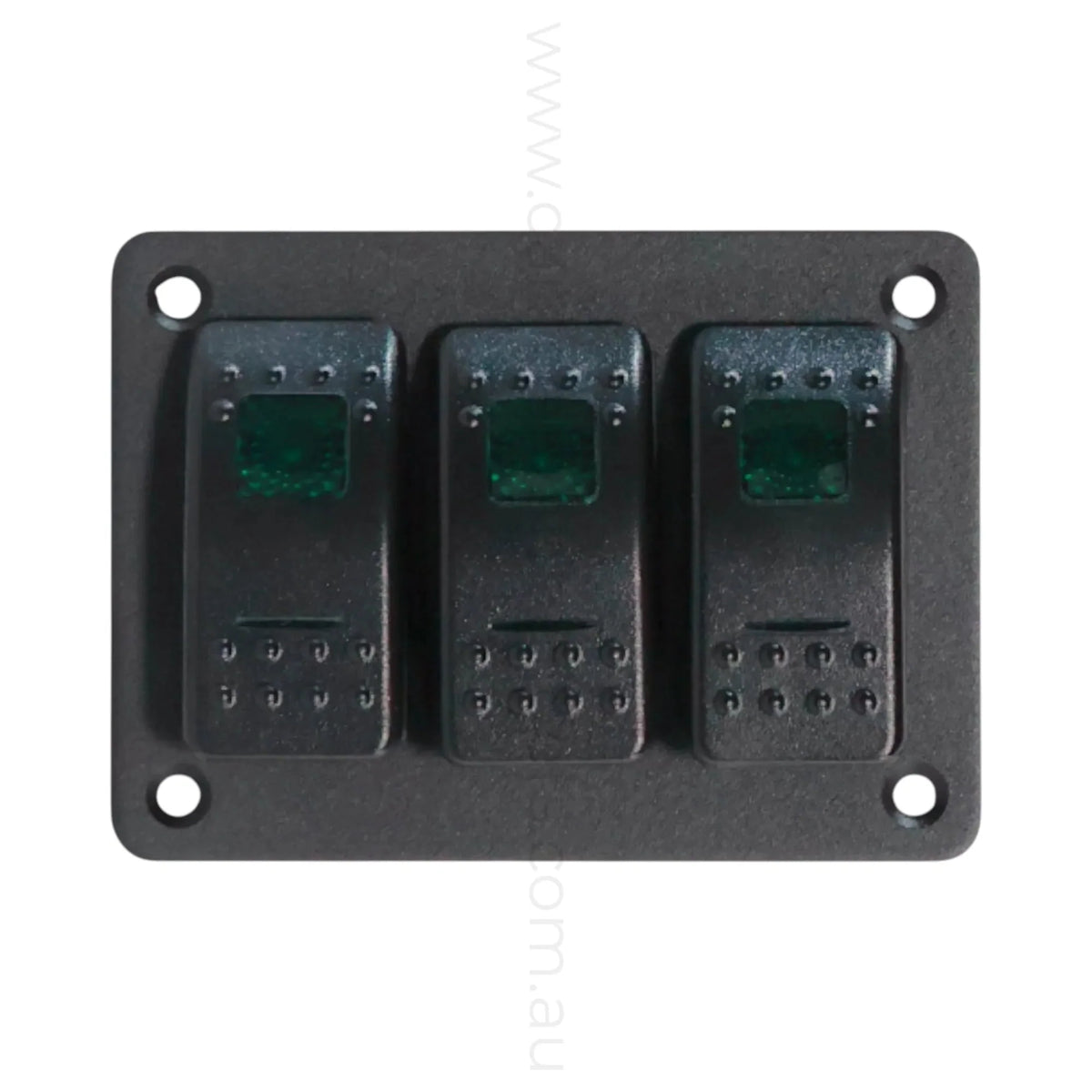 3 Position Rocker Panel Mount Led Switch 3 Way Rocker Switch Panel Dual LED (Red, Green or Blue) – TREKLO AUSTRALIA