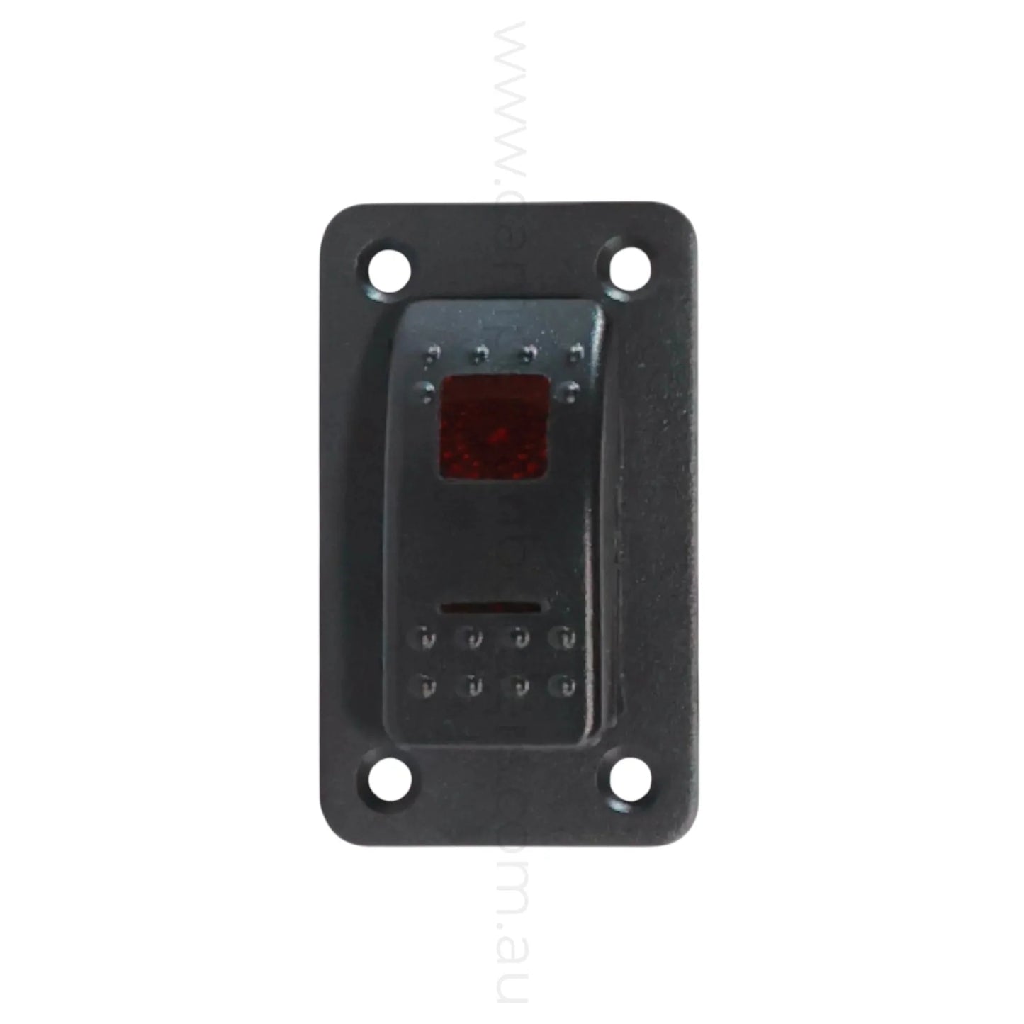 marine style 1 way rocker switch panel with dual illumination for campervan fitouts