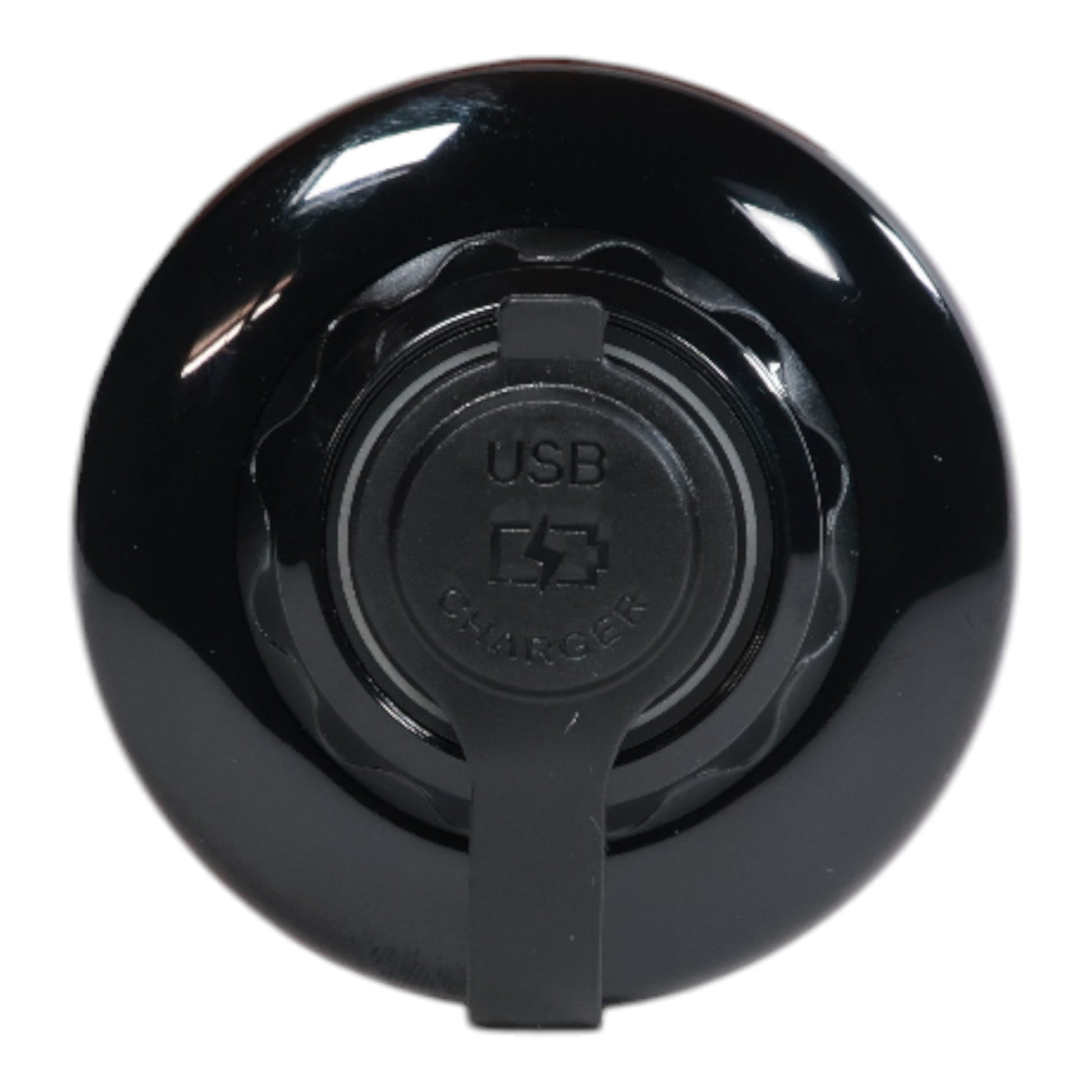 caravan round surface mount dual usb a charging point