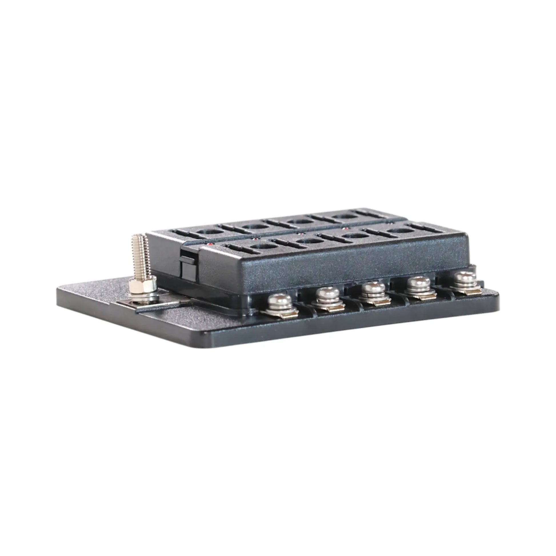 Off grid 10 slot LED blade fuse panel for camper electrical systems