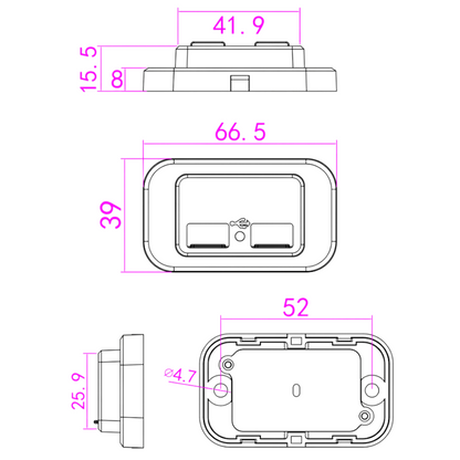 strong dual usb a charger for campervan installs