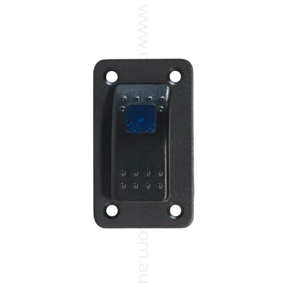 on off rocker switch panel with single led light for caravan electrical control
