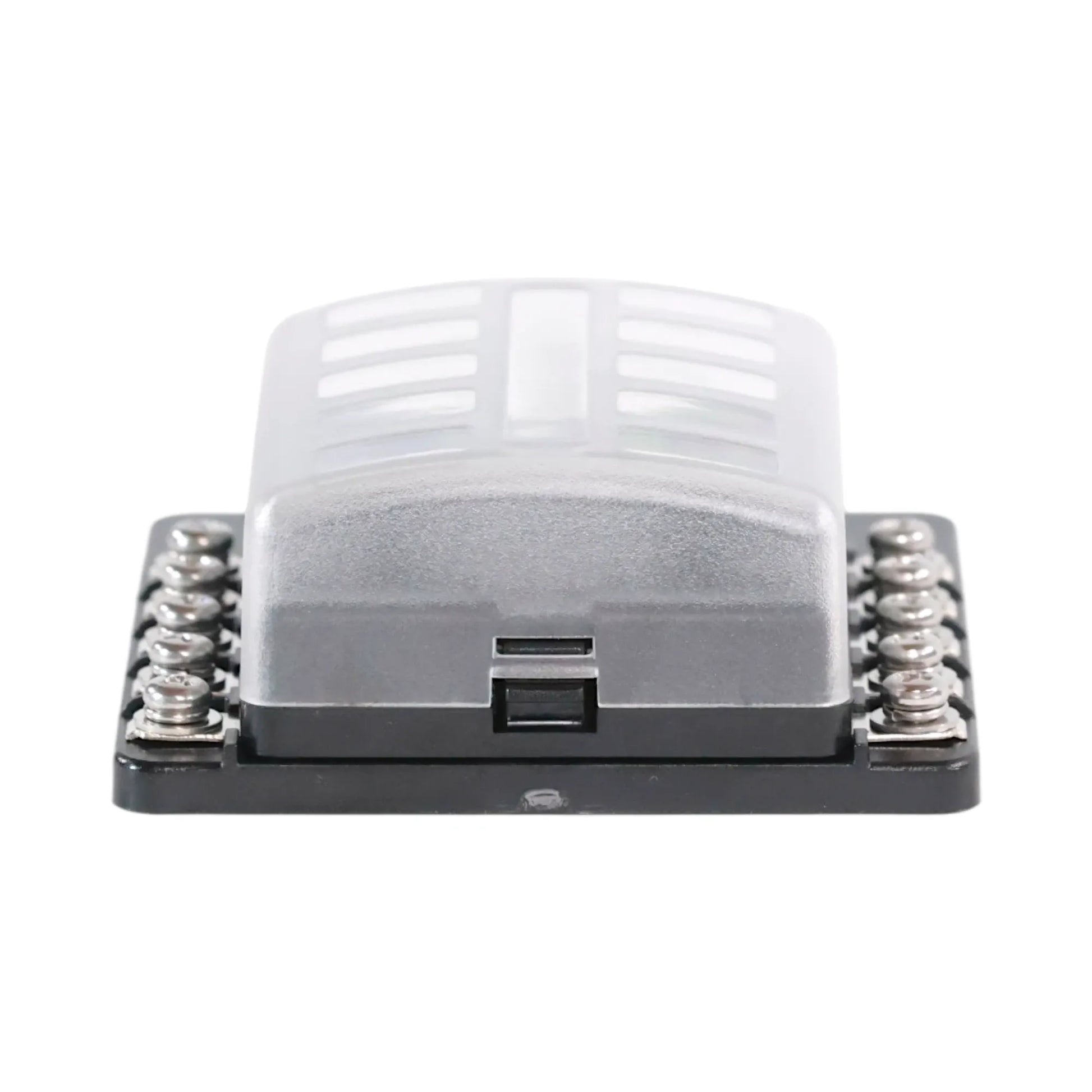 RV blade fuse holder with LED indicator lights and screw down terminals