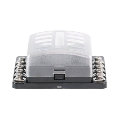 RV blade fuse holder with LED indicator lights and screw down terminals