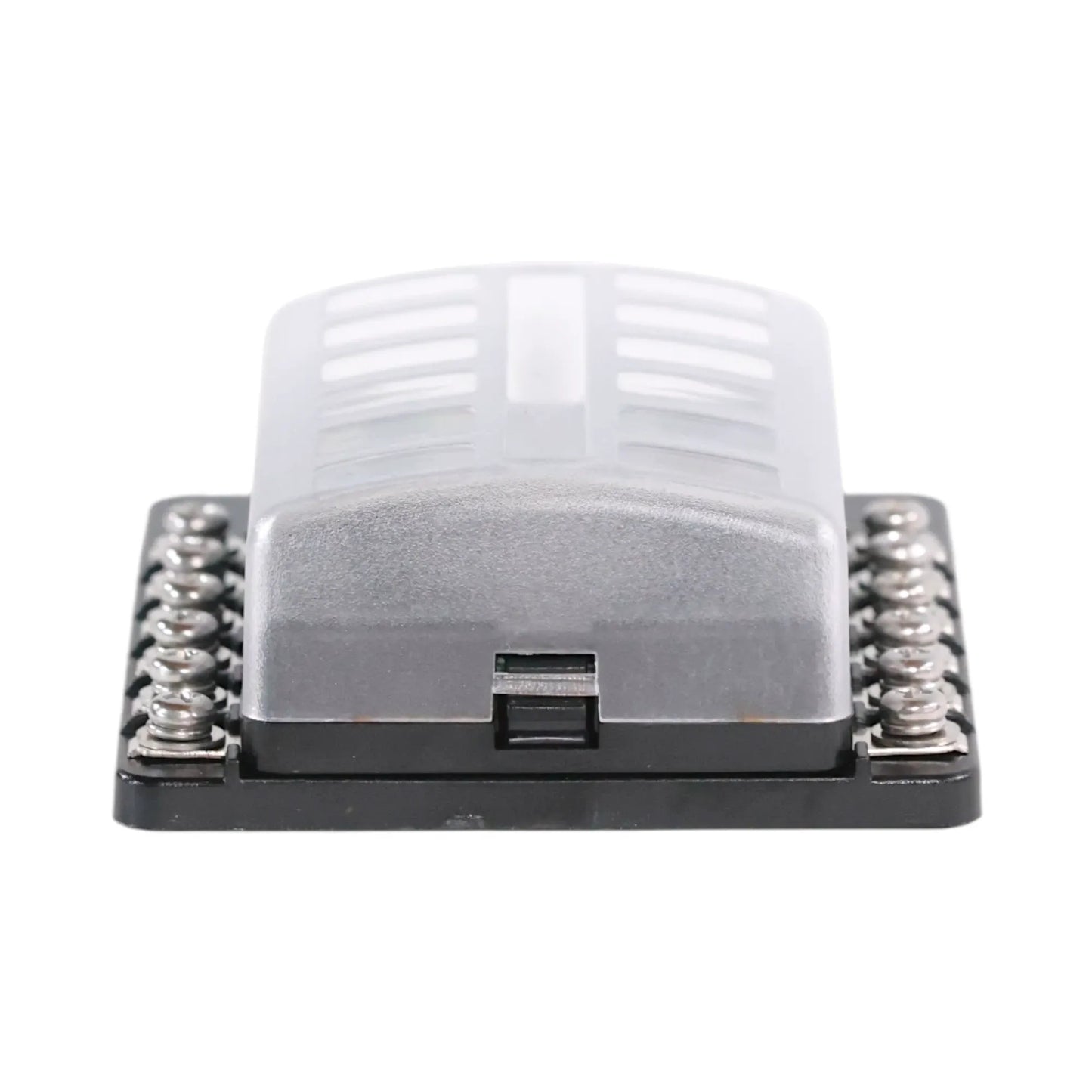 RV blade fuse holder with LED indicator lights and screw down terminals
