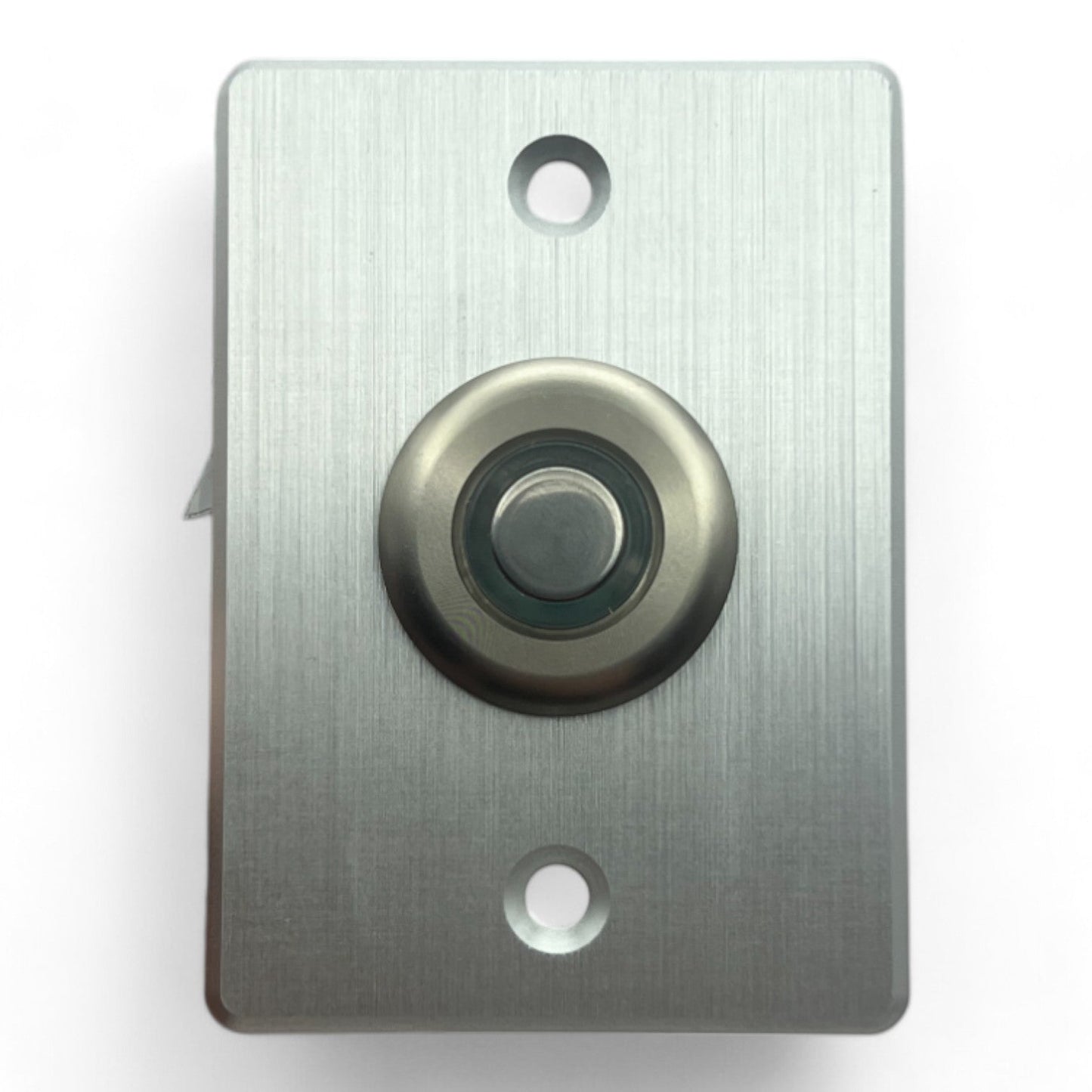 aluminum dimmer switch displayed simply