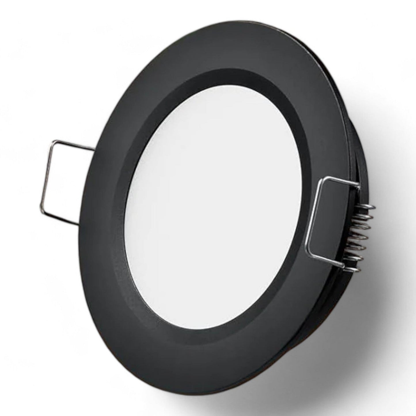 cool white 12v downlight in black housing