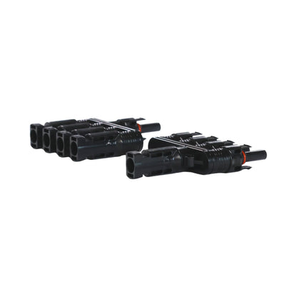 MC4 4-way parallel adapters ready for assembly