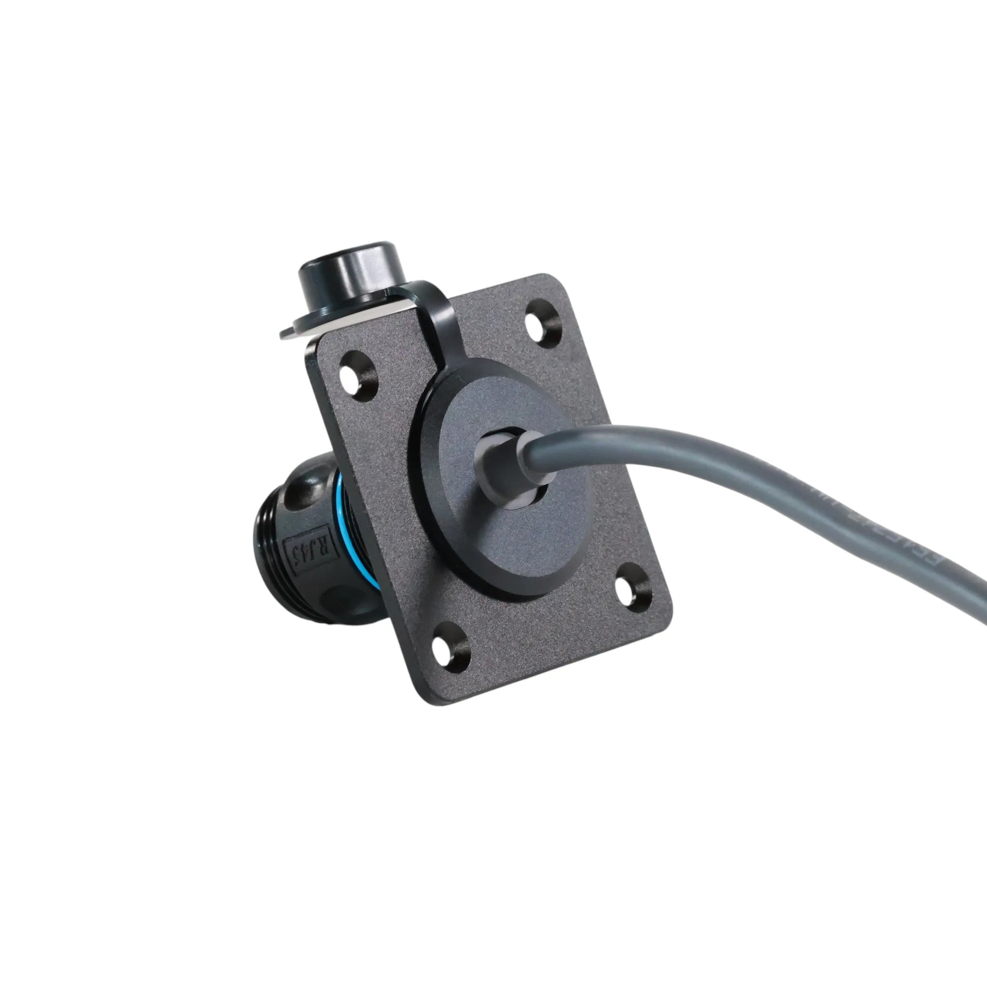 Starlink Gen 3 aluminium wall socket for clean and weatherproof cable entry on caravans