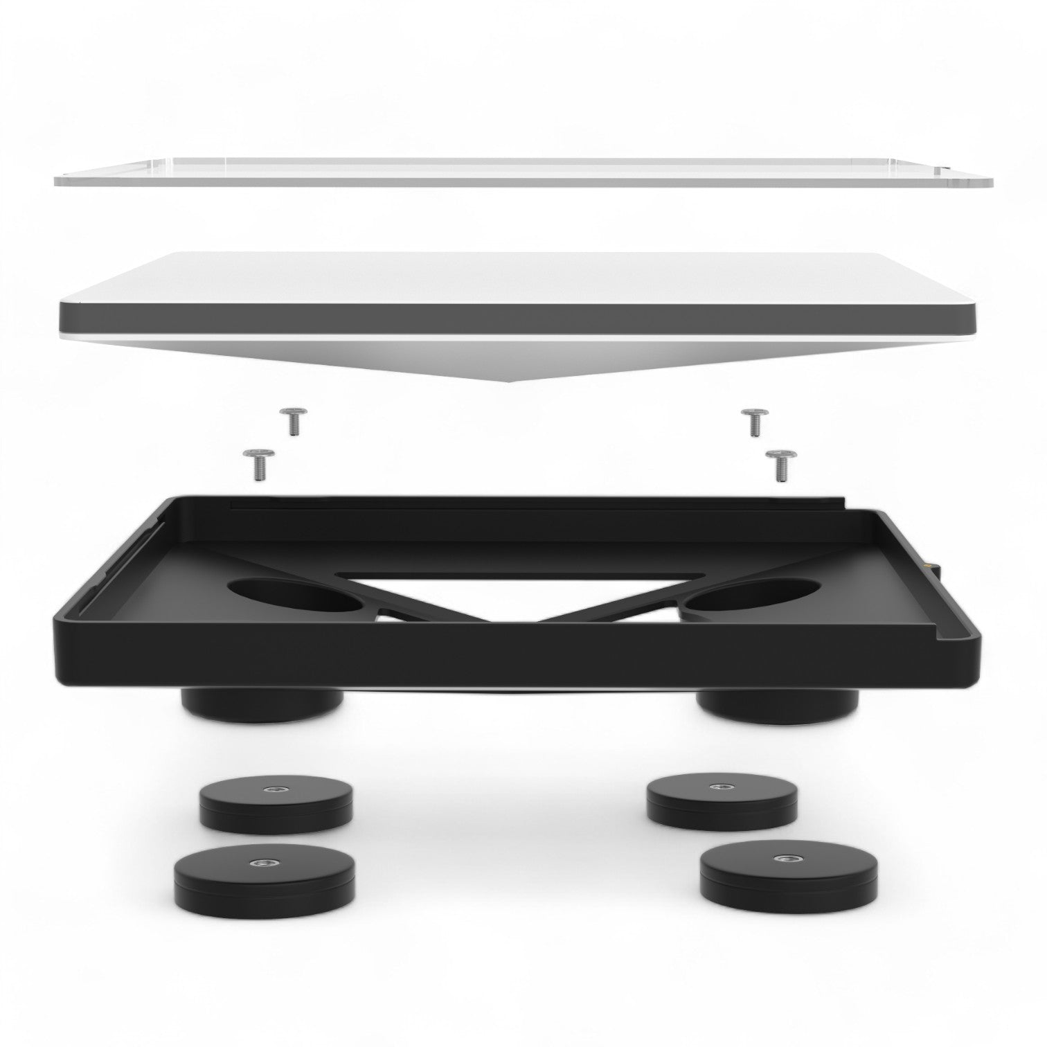 flat starlink mini shielded magnetic base for rv installs on metal roofs and panels