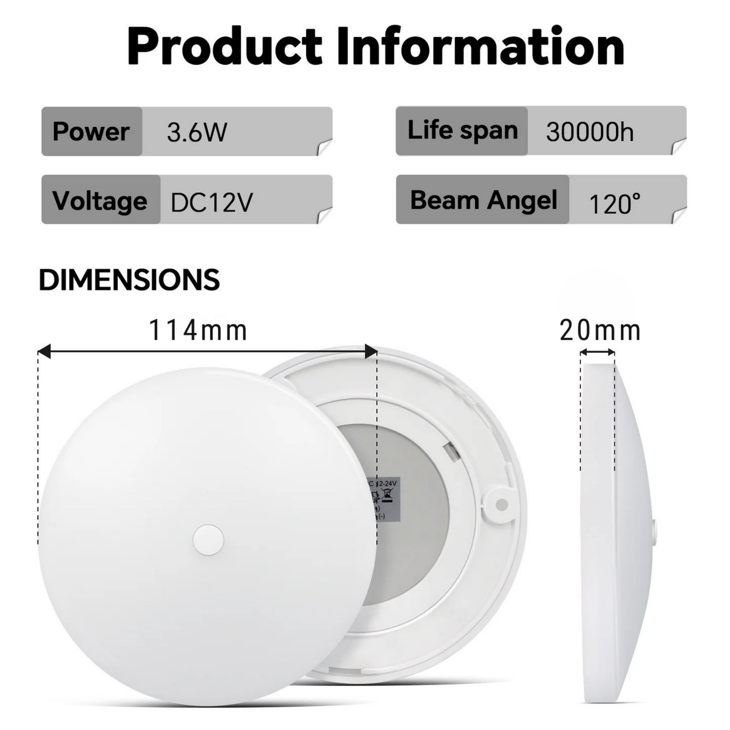 LED surface light with selectable colour modes