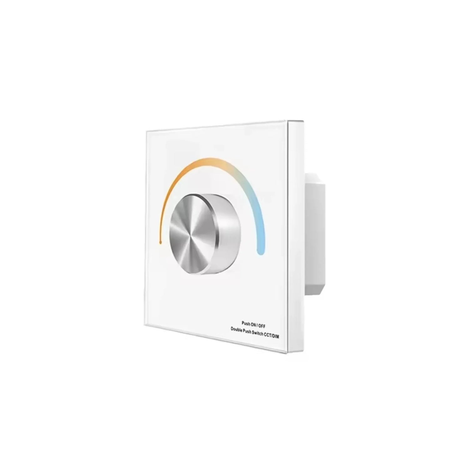 t2k white glass dimmer panel shown plainly