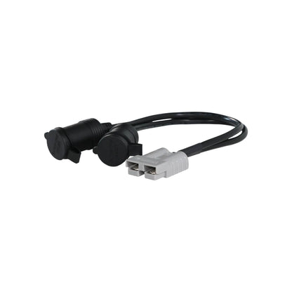 rv 50a anderson plug to dual accessory sockets
