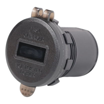 caravan dual usb a charger socket with voltage monitor