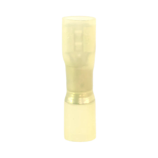 Yellow heat shrink fully insulated female quick disconnect (100 pack) for caravan, rv, and campervan waterproof 12v wiring connections